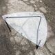 Vintage glass tripod coffee table 60s