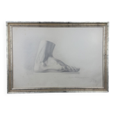 F. Mucke, pencil drawing of feet, 1802, pencil and paper
