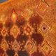Large vintage shaggy carpet DESSO Menuette 200x300 cm orange & brown 1970