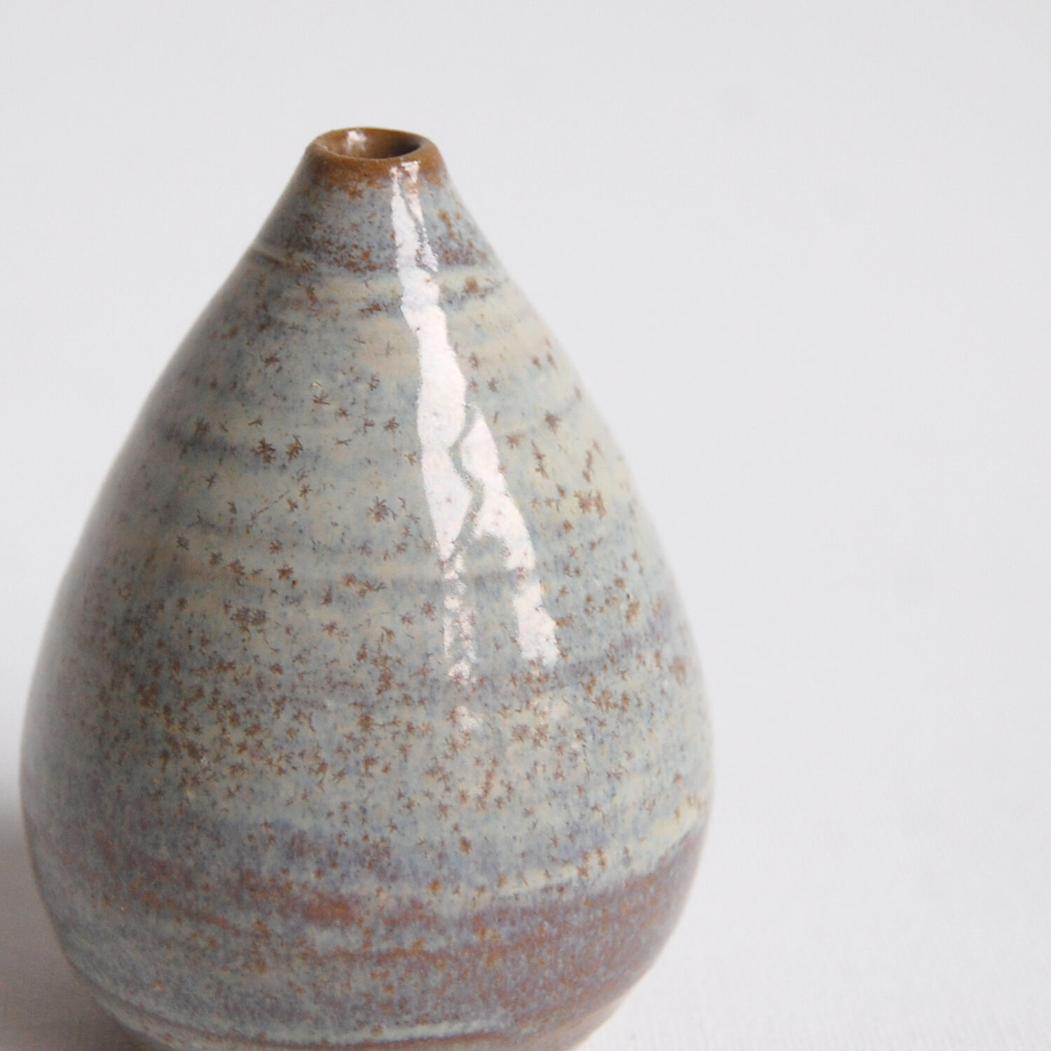 Miniature drop-shaped soliflore vase by Antonio Lampecco