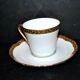 Vintage Limoges porcelain coffee cup ROYAL CHAPUS 1970