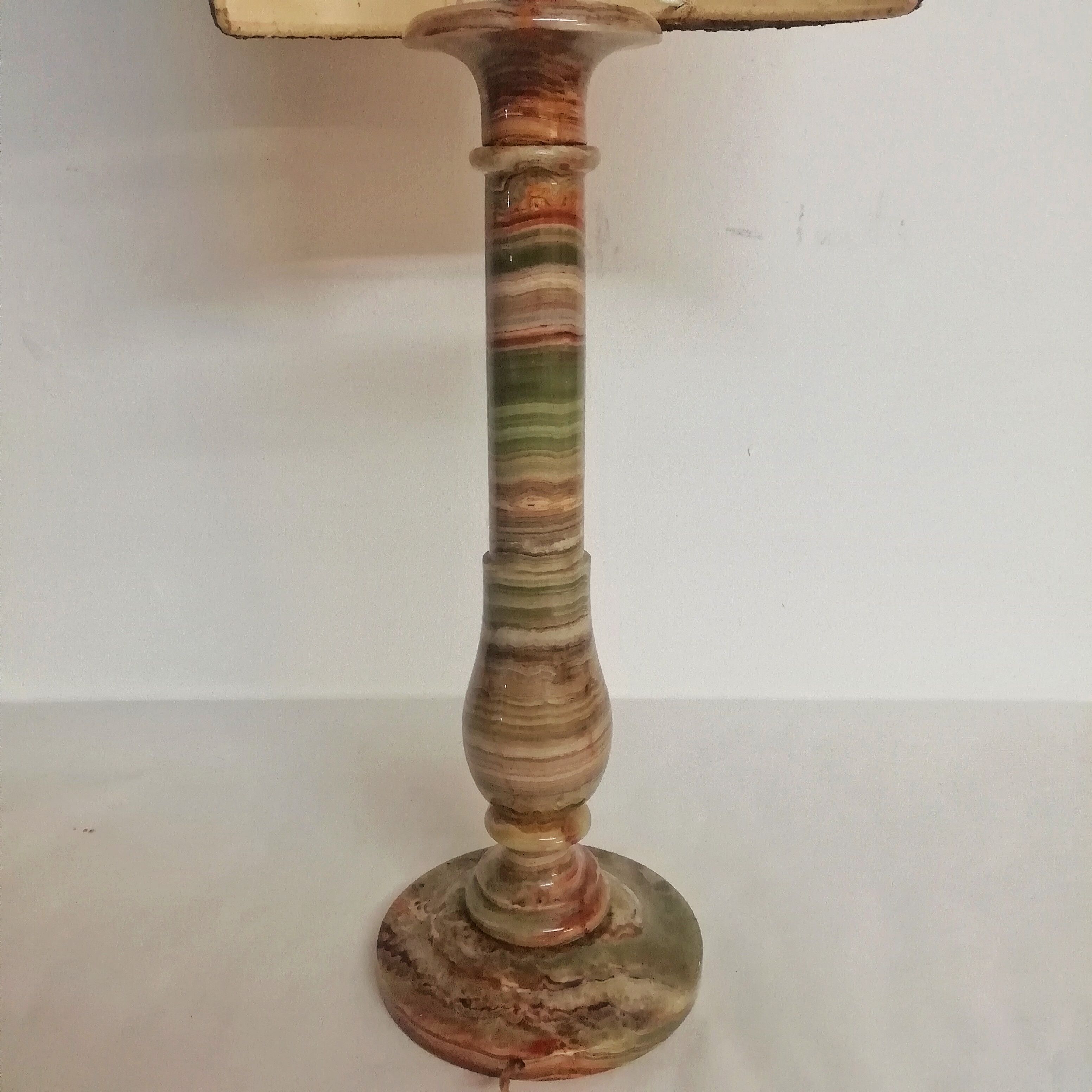 French onyx table lamp. 1950s