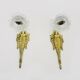 Pair of Art Nouveau bronze wall lights