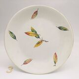 Set of 6 flat plates “Digoin Sarreguemines / La Fontaine model”