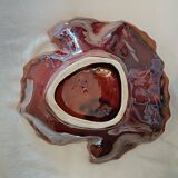 Unsigned leaf-shaped fruit bowl