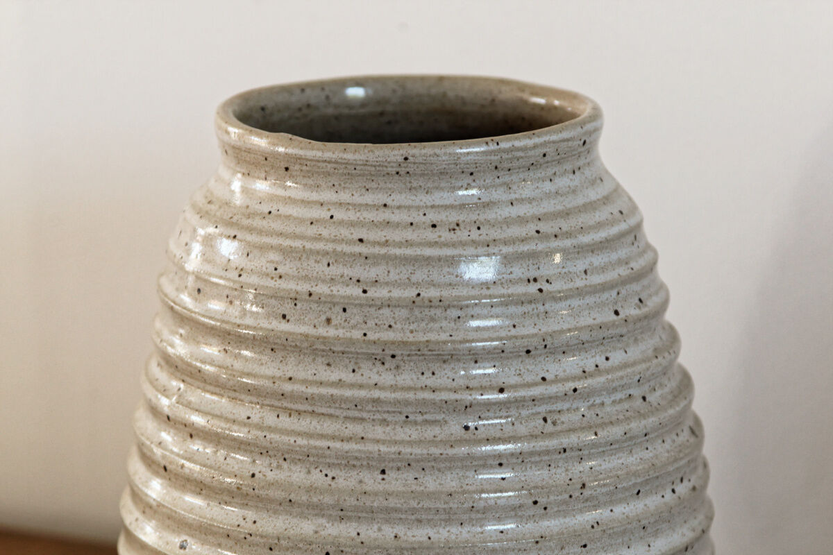 Vase in sandstone, Abbey of Fontgombault