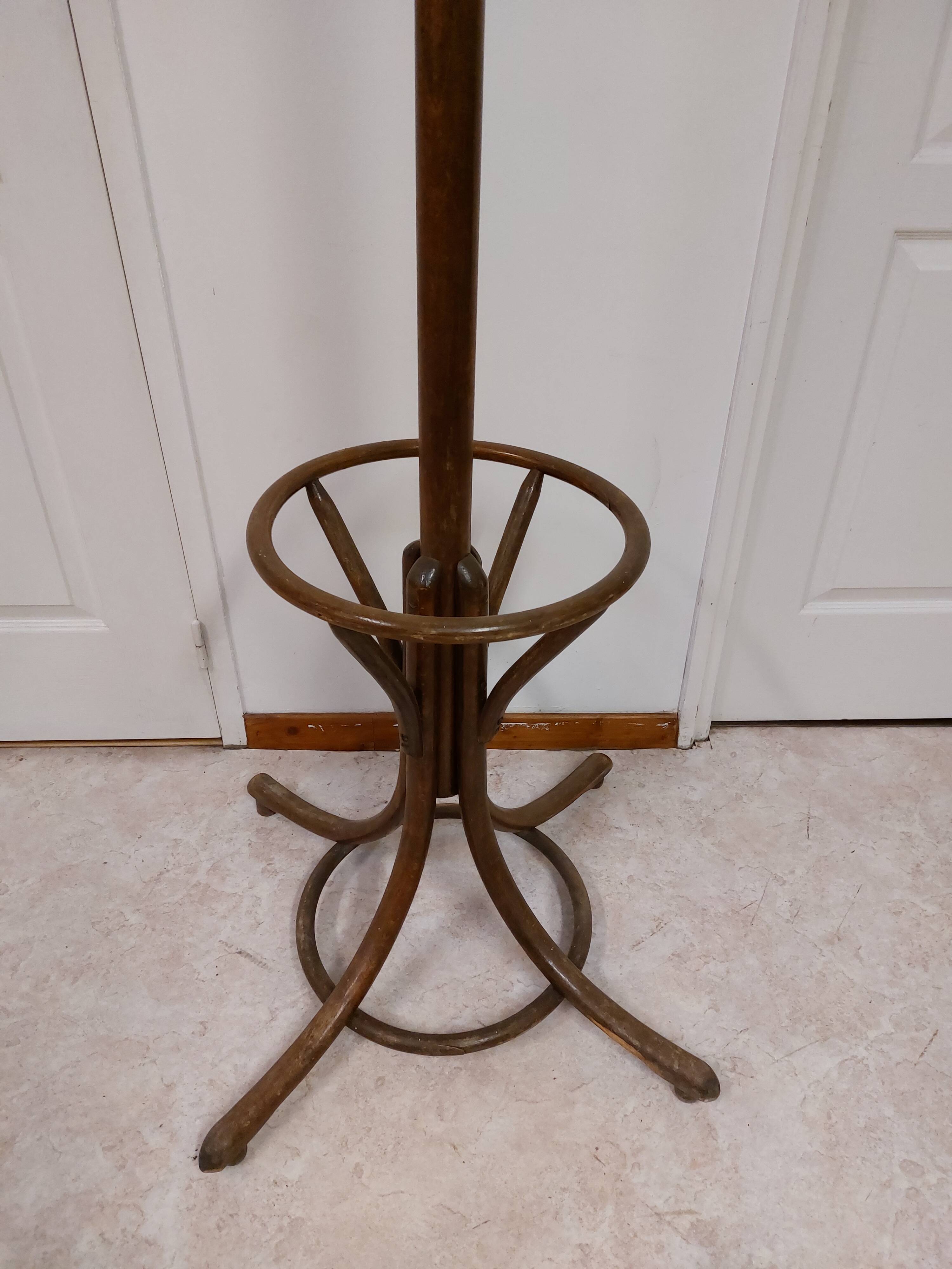Porte-manteaux Perroquet en bois tourné