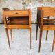 Pair of Italian bedsides, Art deco 50s