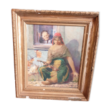 Oil on canvas "The Gypsy"