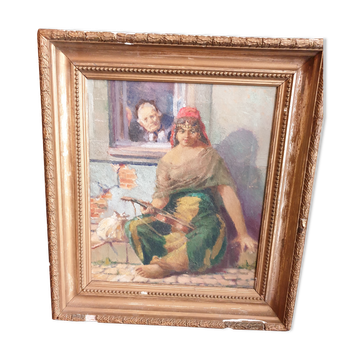 Oil on canvas "The Gypsy"