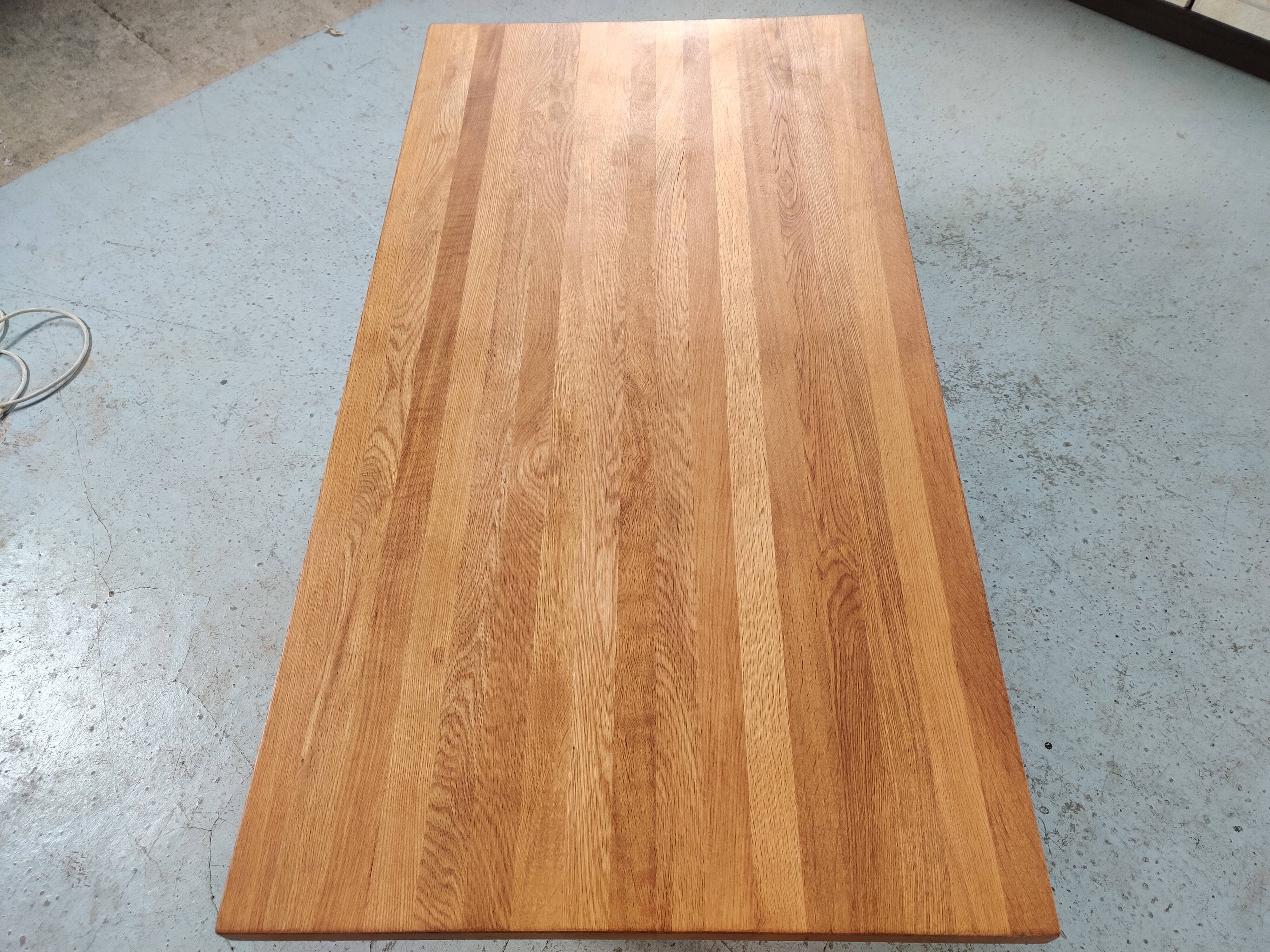 Scandinavian coffee table Mickaël Laursen in solid oak, Denmark 1960s