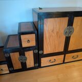 Japanese Double-Sided Tansu Staircase – 3-Module Furniture