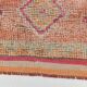 3x10 Coral Orange & Red Turkish Vintage Runner Rug, 98x322Cm