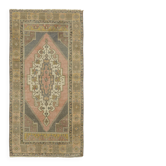 Turkish Vintage Anatolian Rug 122 cm x 243 cm