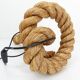 Rope lamp, work in the style of Audoux & Minet, circa 1970-1980