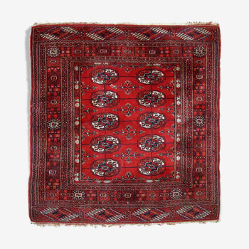 Vintage carpet Turkmen Tekke handmade 109cm