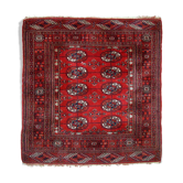 Vintage carpet Turkmen Tekke handmade 109cm