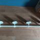 Patinated coat rack 4 hooks patinated metal white deco dp 03231147