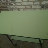 Desserte à roulettes vert d'eau années 50/60