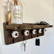 Wall-mounted key holder shelf | ceramic knobs | ceramic knobs