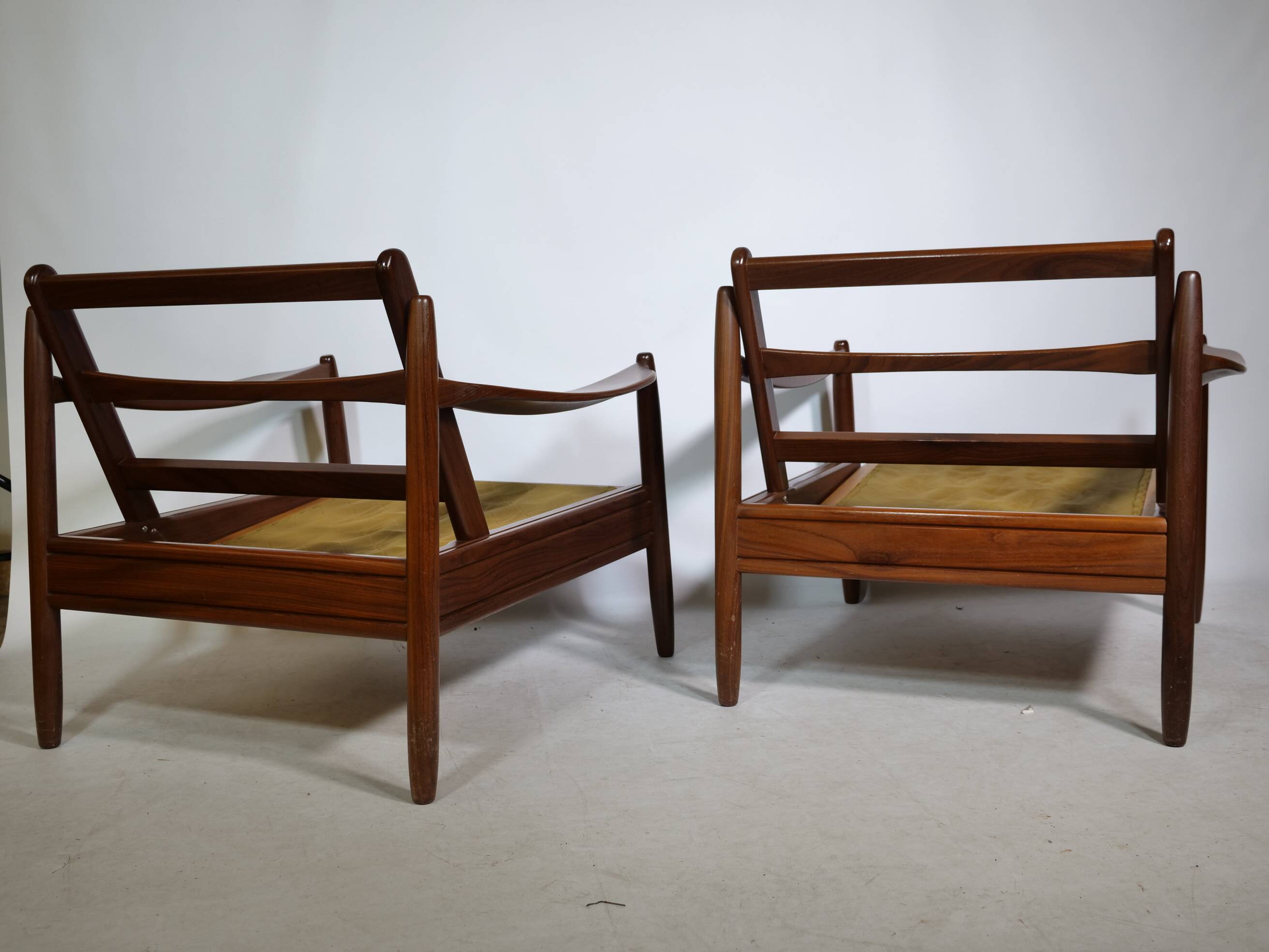 Mid-Century Design Teak Lounge Chairs from Denmark, Set of 2, 1960s