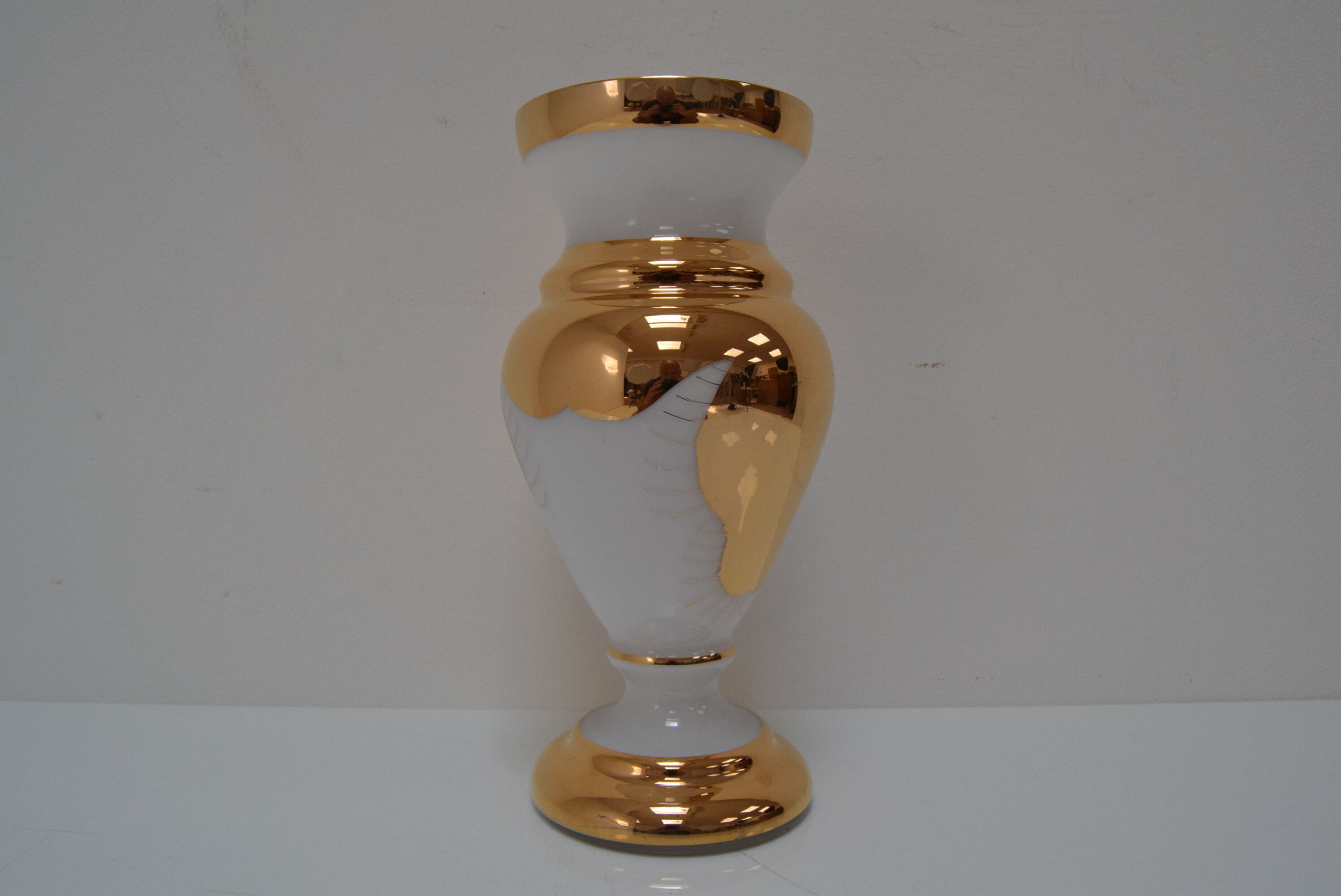 Art glass vase Novy Bor 1960s