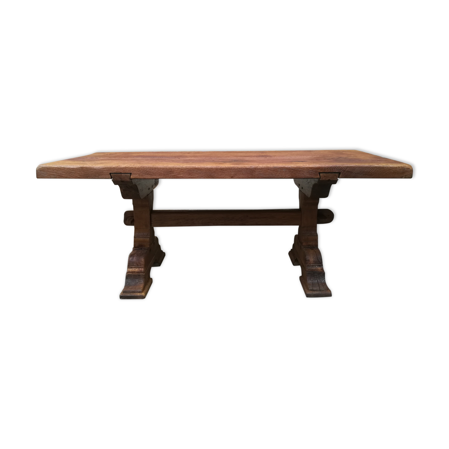 Solid oak farmhouse table
