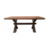 Solid oak farmhouse table