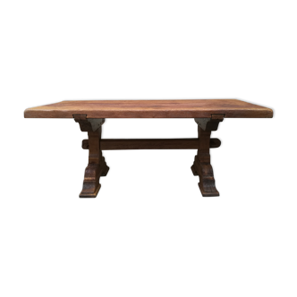 Solid oak farmhouse table