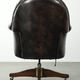 Vintage Chesterfield office chair with decorative nails in English style