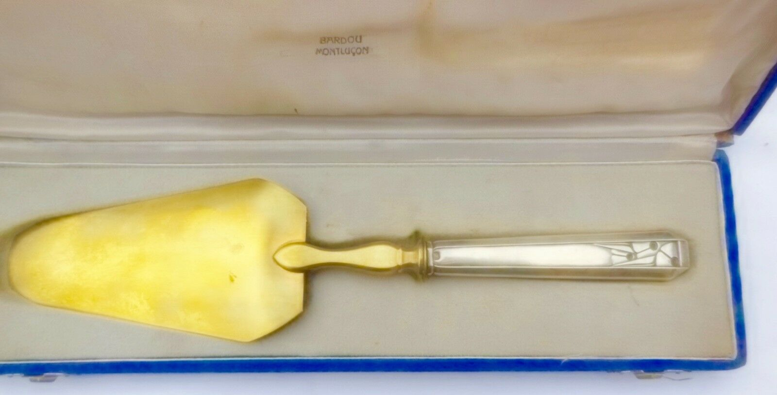 Pie shovel / cake, art deco - sterling silver - neck neck original box