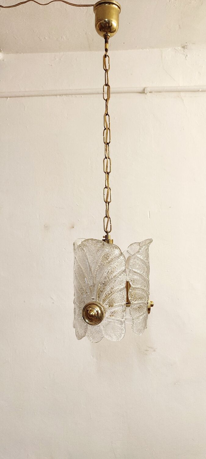 Murano glass ceiling lamp. Italy, 1970s.