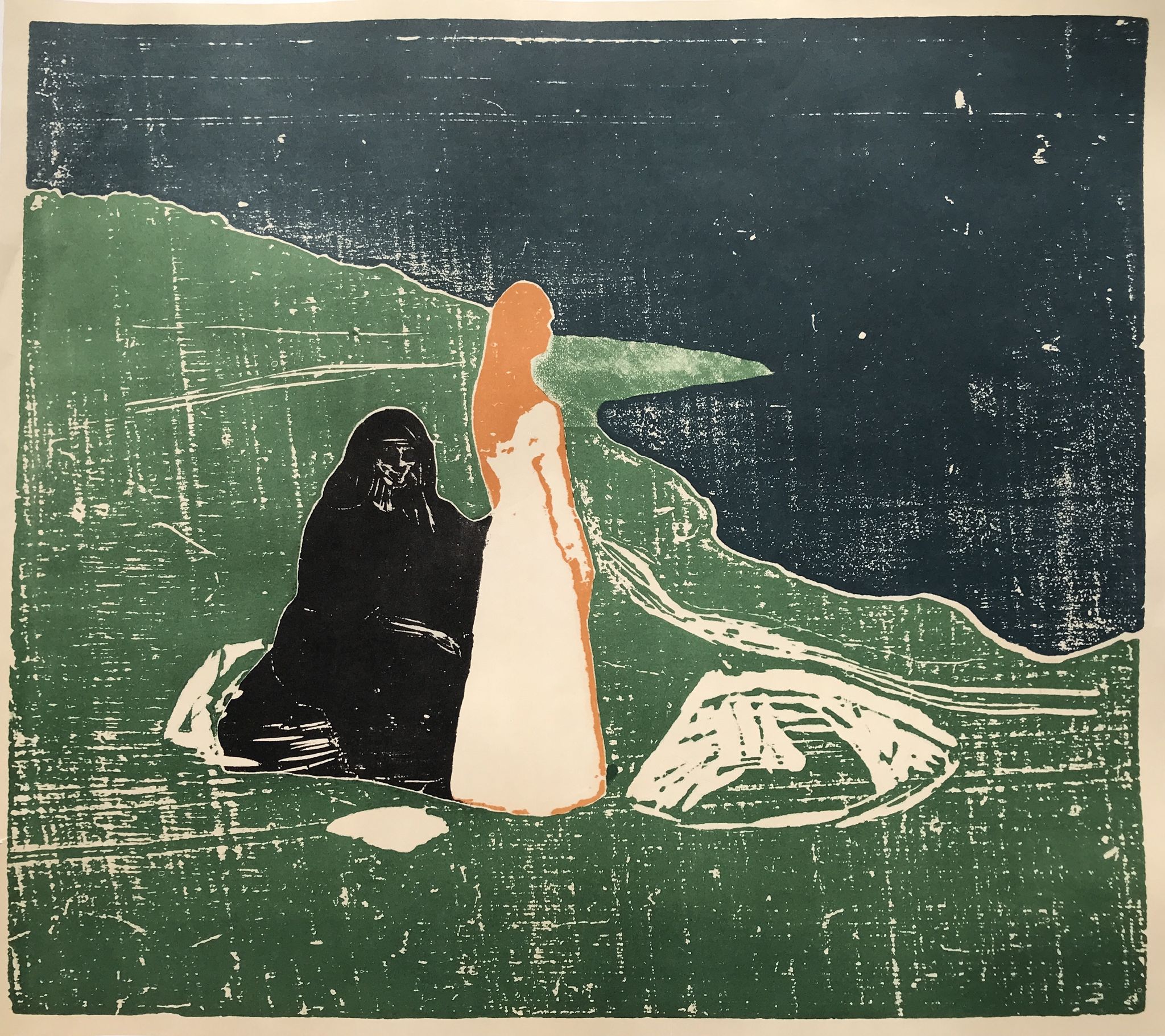 Exhibition poster Edvard Munch, Los Angeles County Museum of Art, 1969