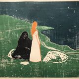 Exhibition poster Edvard Munch, Los Angeles County Museum of Art, 1969