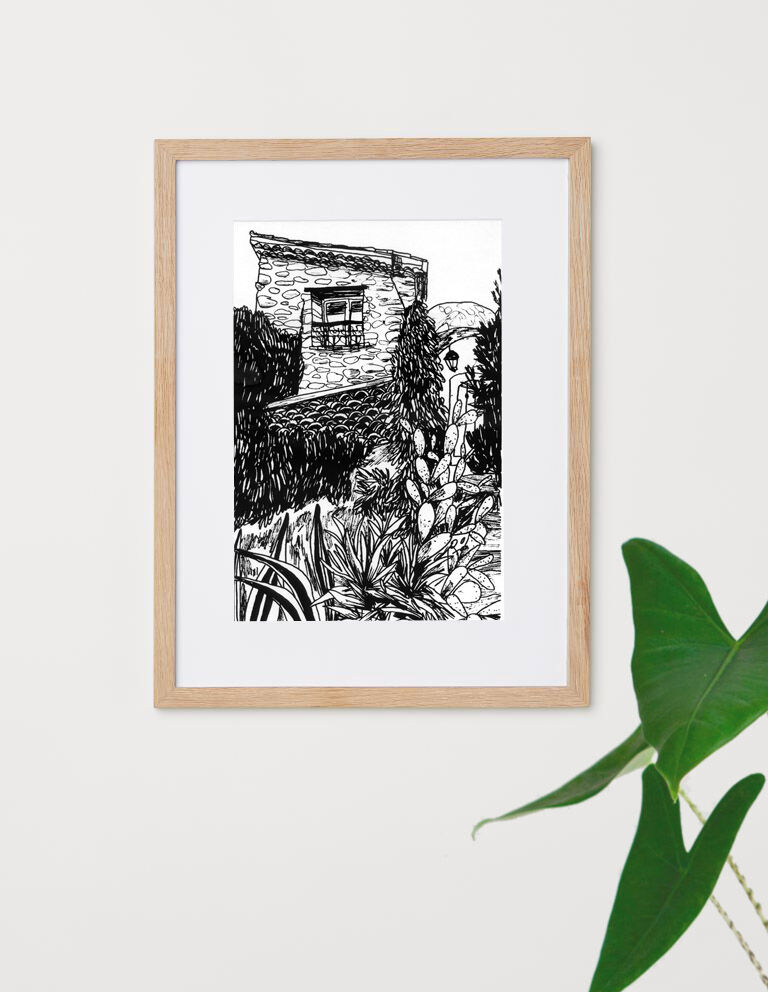 Sérigraphie "Villa Fontaine #2"