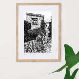 Sérigraphie "Villa Fontaine #2"