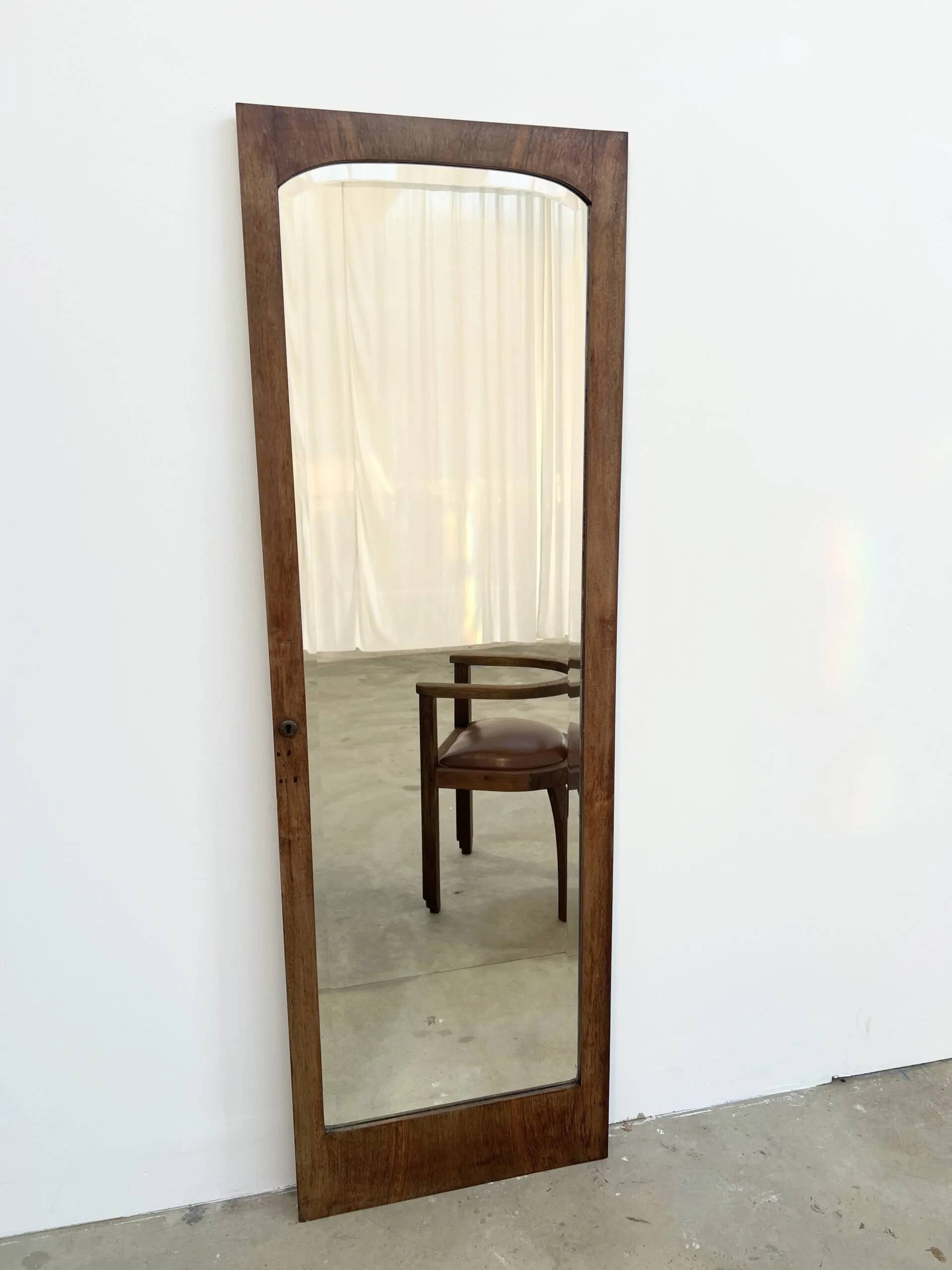 Antique mirror for wardrobe door