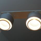 Ceiling lamp indus 2 large spots with a lampshade reflector aluminum