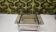 Table basse chrome verre fumé 1970"