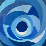 Abstract rose signed