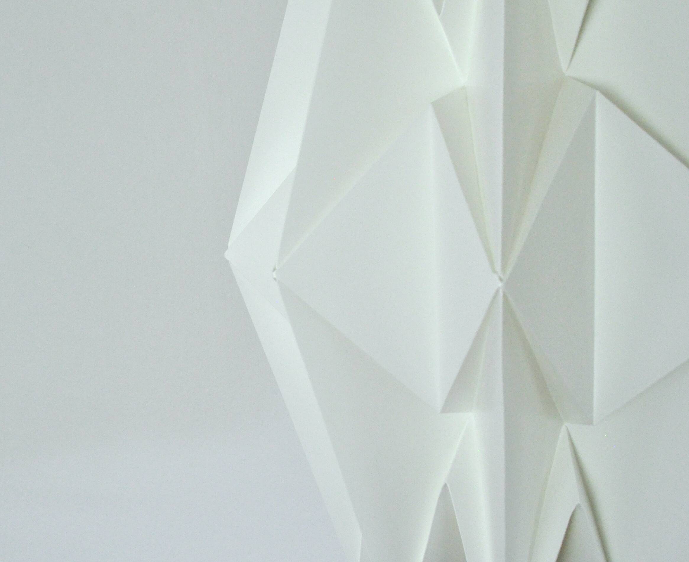 Large Le Klint hand-pleated hanging lamp by Peter Hvidt & Orla Mølgaard-Nielsen