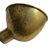 Pair of exterior or interior wall lights in gilded metal, 60s/80s