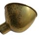 Pair of exterior or interior wall lights in gilded metal, 60s/80s