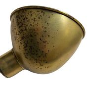 Pair of exterior or interior wall lights in gilded metal, 60s/80s