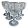 6 port glasses – Cristallerie de Nancy 1920-1934