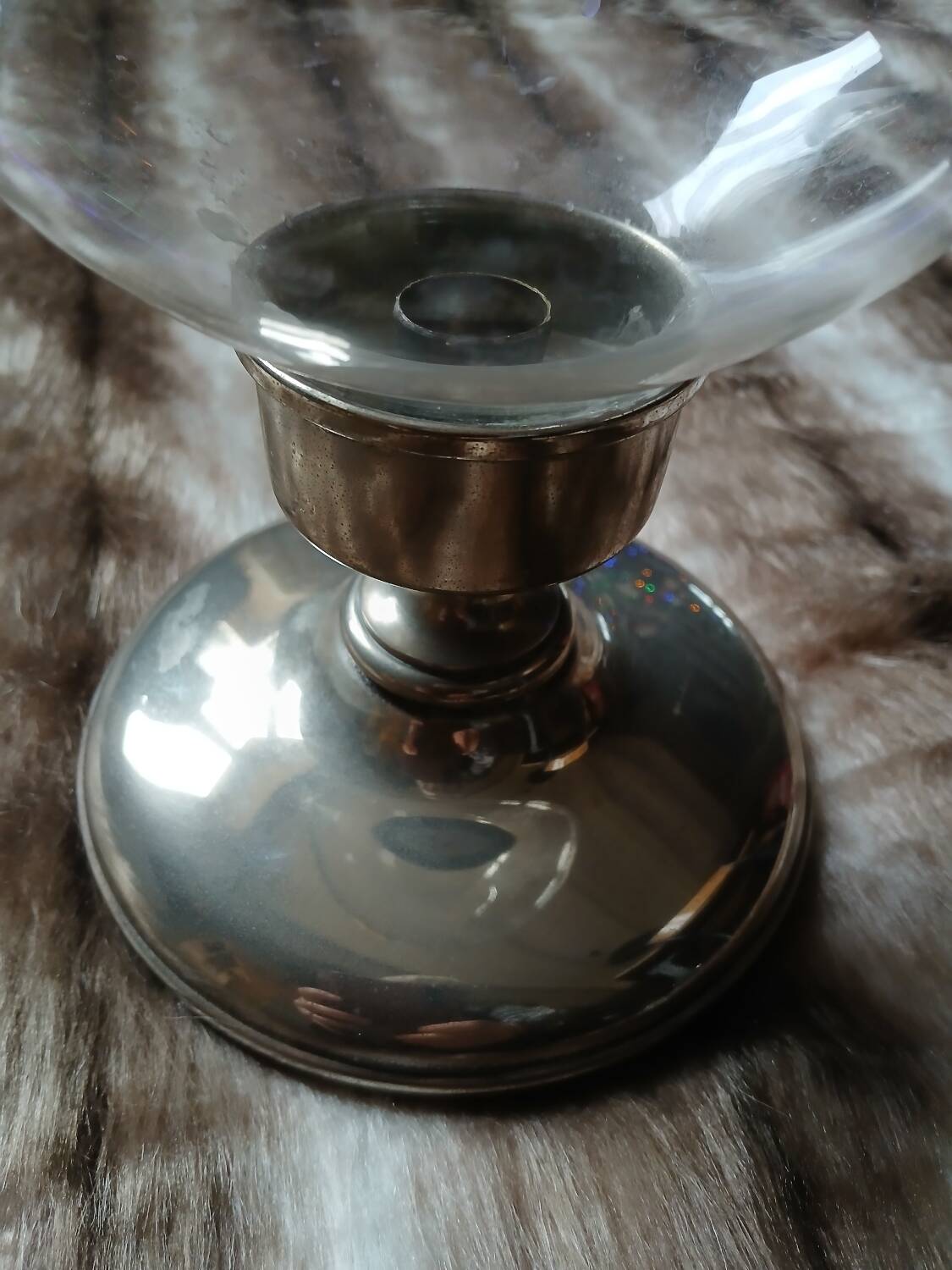 Antique candlestick/tealight holder