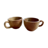 Duo de tasses à café en grès