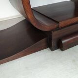 Rosewood art deco cradle table