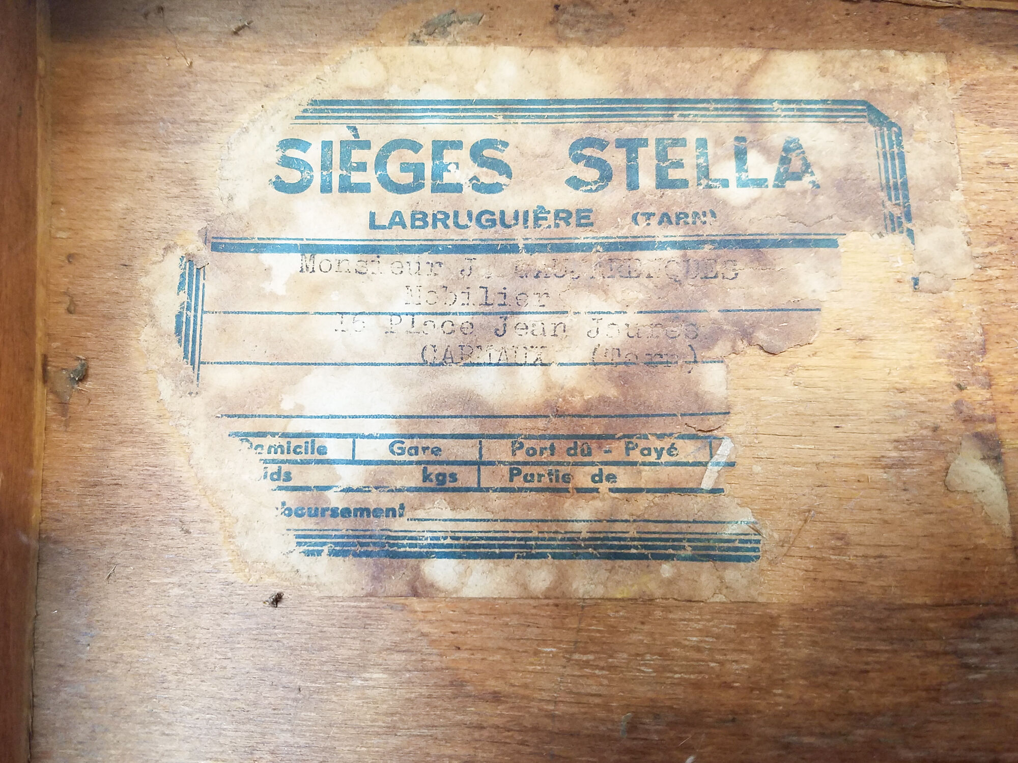 4 Stella bistro chairs, 40s