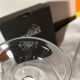 2 glasses a vin rogaska very original shape crystal handmade model armonia